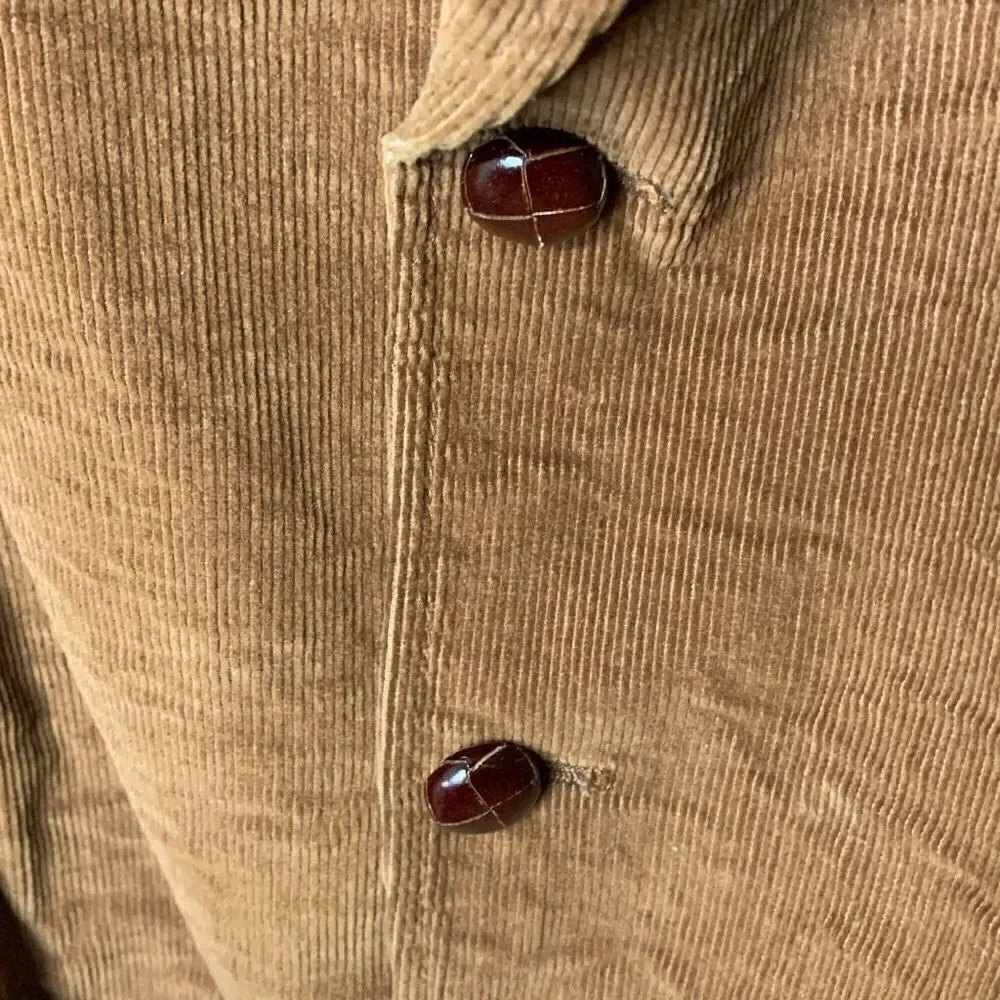 Vintage 70s 80s Union Made Cowboy Western Lee Corduroy brown blazer jacket size